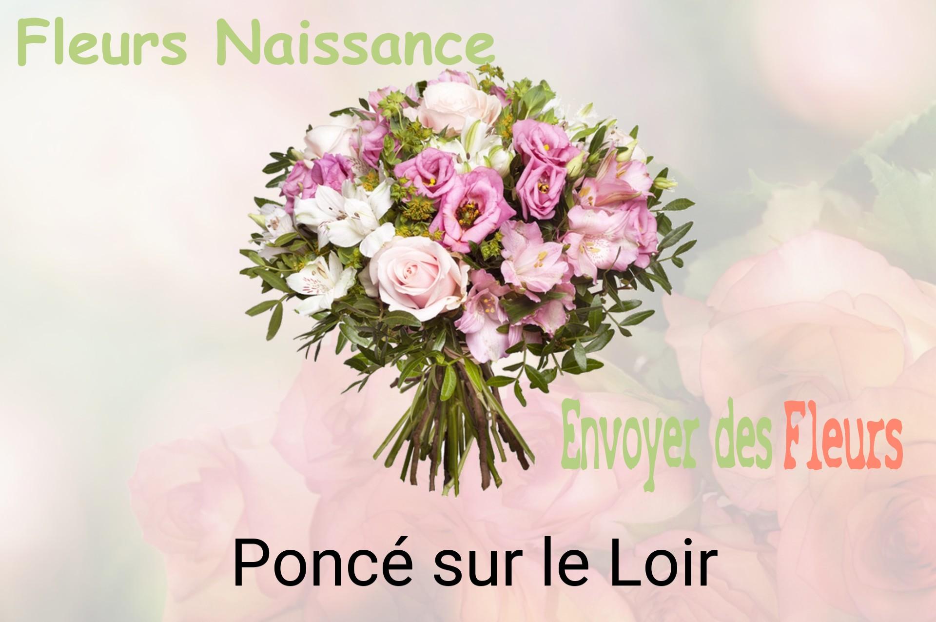 Bouquet de fleurs de naissance livré à Poncé-sur-le-Loir